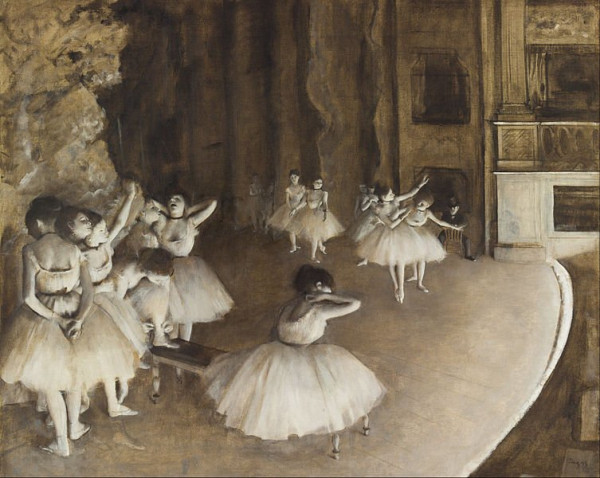 Edgar Degas - Prove di balletto in scena