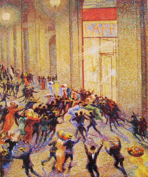 Rissa in galleria - Umberto Boccioni